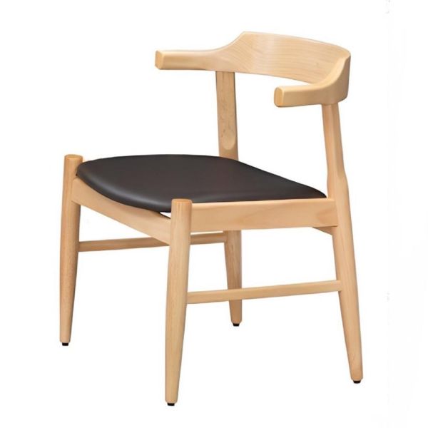 威特實木餐椅-原木色-2入組/4入組 Hampton,漢汀堡,餐椅,椅子,實木,實木餐椅,橡膠木實木材質,PU皮革,穩固耐用