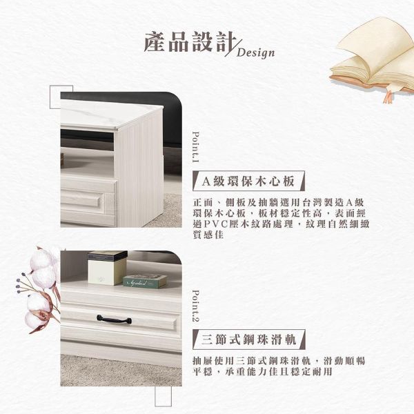 貝諾4尺岩板四抽大茶几 Hampton,漢汀堡,茶几,桌子,咖啡桌,4尺岩板四抽大茶几,A級環保木心板材質,三節式鋼珠滑軌,PU耐磨耐水塗裝