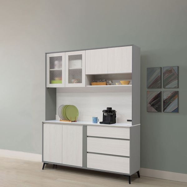 摩曼5.3尺岩板收納櫃組 Hampton,漢汀堡,台灣製造,ABS厚封邊處理,收納櫃,收納,櫃子