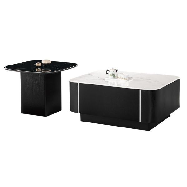 歐娜組合茶几 Hampton,漢汀堡,茶几,大茶几,小茶几,科技石桌面,高級MDF全烤式材質,優麗坦耐磨耐水塗裝,組合茶几