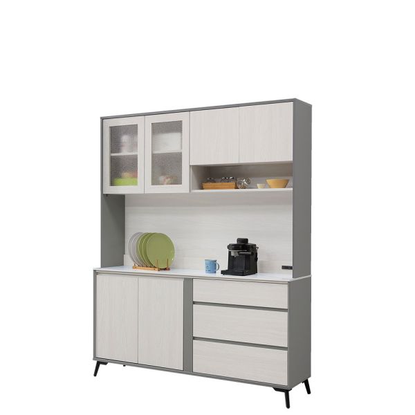 摩曼5.3尺岩板收納櫃組 Hampton,漢汀堡,台灣製造,ABS厚封邊處理,收納櫃,收納,櫃子