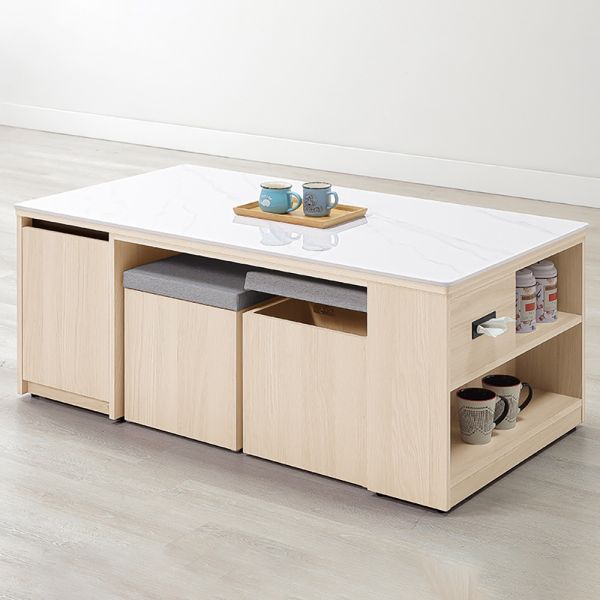 黛安岩板大茶几-含凳 Hampton,漢汀堡,岩板大茶几,大茶几,茶几,含凳,鋼珠滑軌,桌子,木心板材質,亮面岩板石