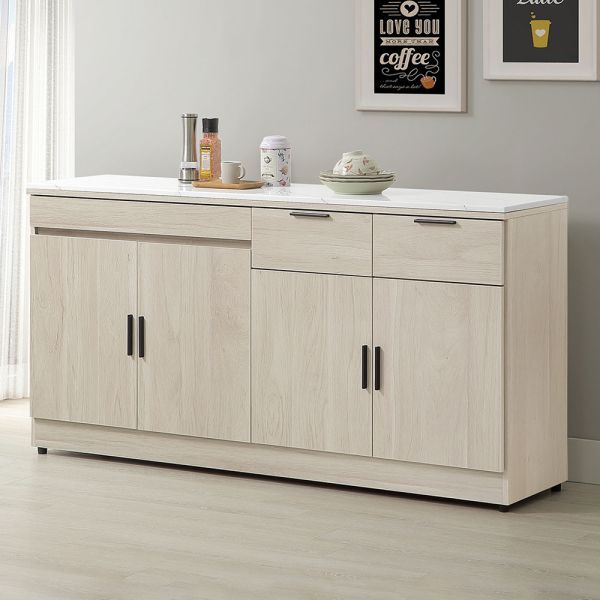 諾頓5.3尺碗盤櫃下座 Hampton,漢汀堡,5.3尺碗盤櫃組下座,櫥櫃,櫃子,櫃類,鋼珠滑軌,美背處理,木心板材質