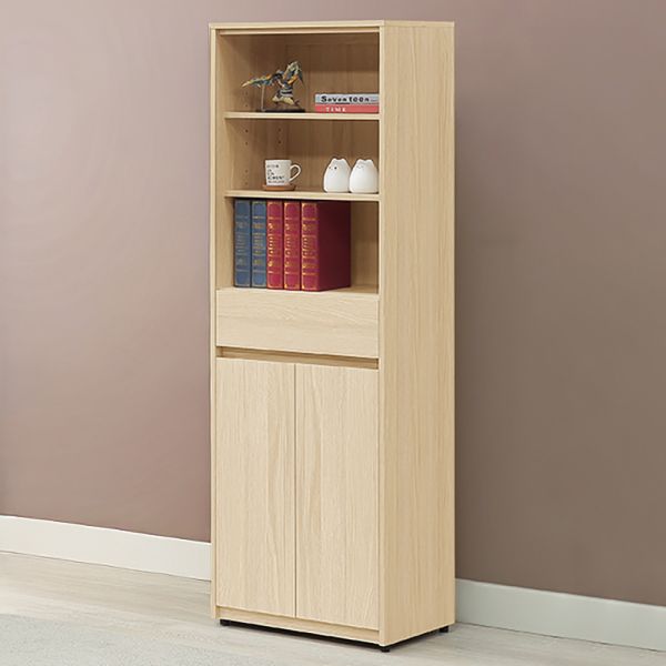 奧德白橡色2尺開放中抽下門書櫥 Hampton,漢汀堡,白橡色2尺開放中抽下門書櫥,書櫃,櫃子,櫃類,鋼珠滑軌,木心板材質,緩衝後鈕,美背處理