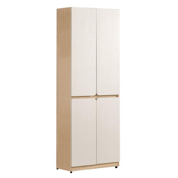 迪伊2.5尺雙吊衣櫥 Hampton,漢汀堡,衣櫥,櫥櫃,櫃子,衣櫃,2.5尺雙吊衣櫥,A級環保木心板材質,油壓緩衝後鈕,美背處理