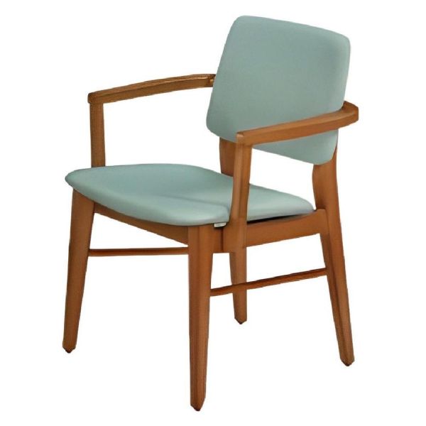 達芙實木餐椅-柚木色-2入組/4入組 Hampton,漢汀堡,餐椅,椅子,實木,實木餐椅,橡膠木實木材質,PU皮革,穩固耐用