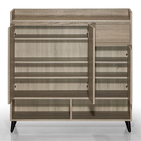 羅密灰梧桐4尺鞋櫃 Hampton,漢汀堡,灰梧桐4尺鞋櫃,收納櫃,木心板,美背處理,櫃子,櫃類,書櫃,鞋櫃,置物櫃,貼耐磨指皮