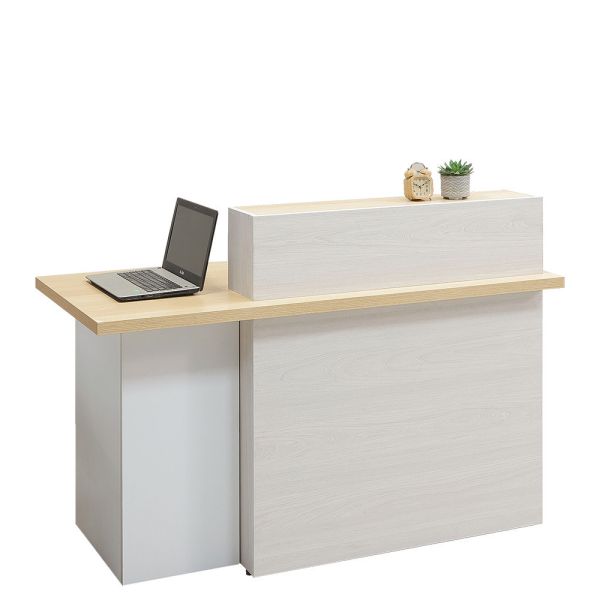 艾倫4.85尺櫃檯桌(坐左) Hampton,漢汀堡,台灣製造,ABS封邊處理,桌,桌子,櫃檯桌