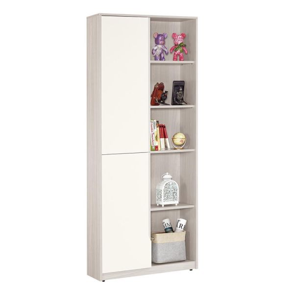 斯亞2.7尺左開書櫥 Hampton,漢汀堡,2.7尺左開書櫥,書櫃,櫃子,櫃類,符合國際標準低甲醛防蛀木心板材質,木心板材質,油壓緩衝後鈕,美背式處理