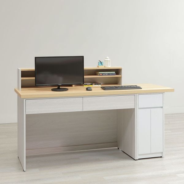 艾倫5.8尺櫃檯桌(座左) Hampton,漢汀堡,台灣製造,ABS封邊處理,桌,桌子,櫃檯桌