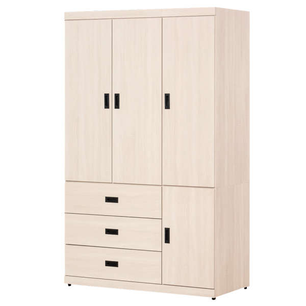 詩蓓白梧桐4X7尺衣櫥 Hampton,漢汀堡,衣櫥,櫥櫃,櫃子,衣櫃,木心板材質,美背處理,4X7尺衣櫥,鋼珠滑軌