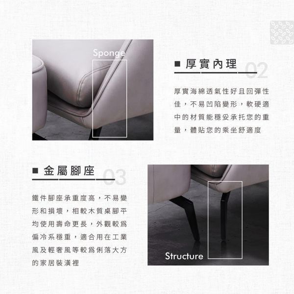 查理高背沙發椅組-淺灰 森得,高背沙發,單人沙發,沙發,單人椅,椅凳,椅子