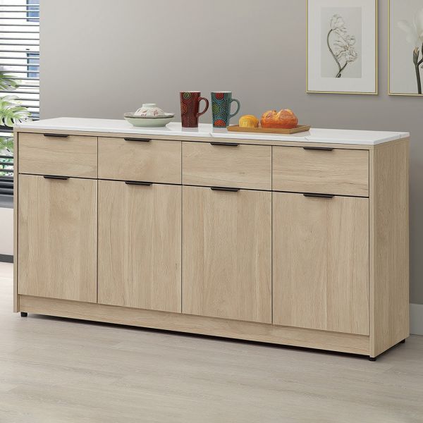 凱文5.3尺碗盤櫃下座 Hampton,漢汀堡,5.3尺碗盤櫃組下座,櫥櫃,櫃子,櫃類,鋼珠滑軌,美背處理,木心板材質