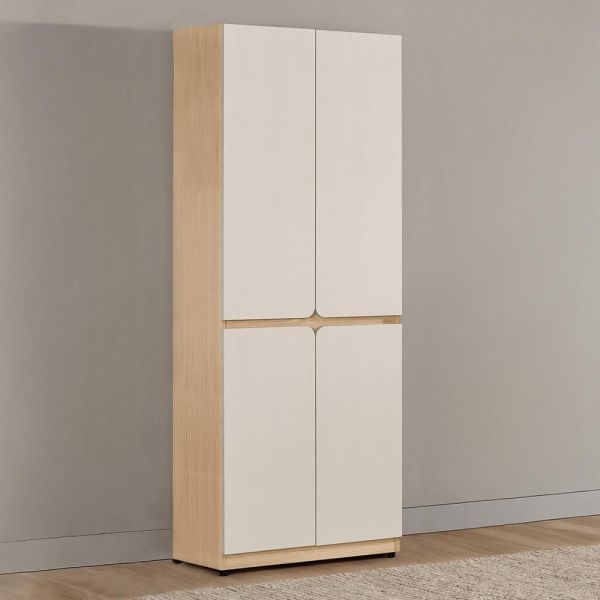 迪伊2.5尺收納衣櫥 Hampton,漢汀堡,衣櫥,櫥櫃,櫃子,衣櫃,2.5尺收納衣櫥,A級環保木心板材質,油壓緩衝後鈕,美背處理