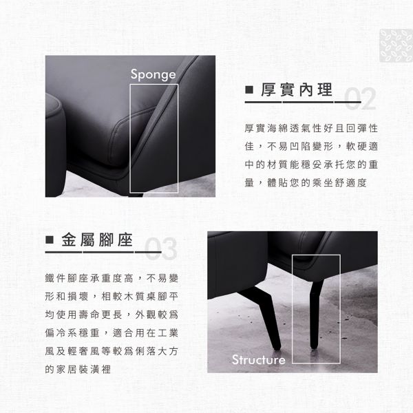 傑克高背沙發椅組-銀河灰 森得,高背沙發,沙發,單人椅,椅凳,椅子