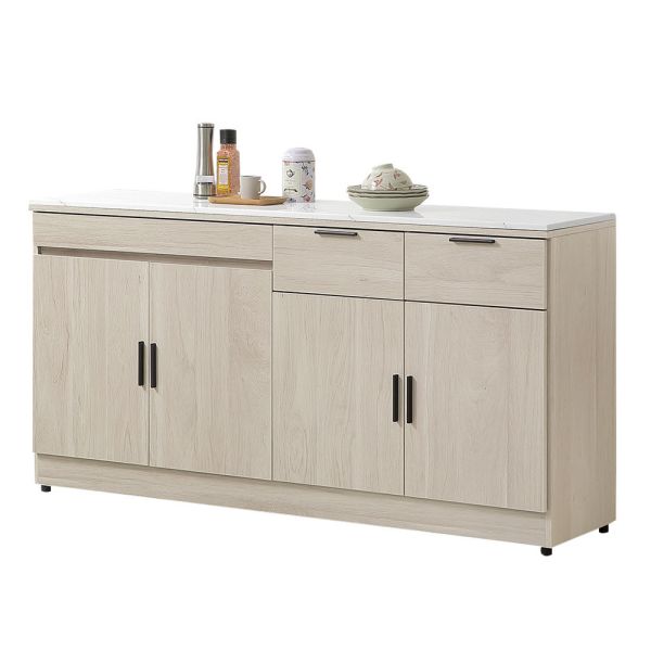 諾頓5.3尺碗盤櫃下座 Hampton,漢汀堡,5.3尺碗盤櫃組下座,櫥櫃,櫃子,櫃類,鋼珠滑軌,美背處理,木心板材質