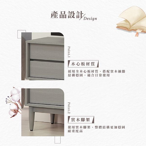 莫卡4尺長櫃 Hampton,漢汀堡,4尺長櫃,電視櫃,櫥櫃,櫃子,櫃類,鋼珠滑軌,不鏽鋼緩衝後鈕,木心板材質,實木腳架,長虹PS板,1.5mmABS封邊