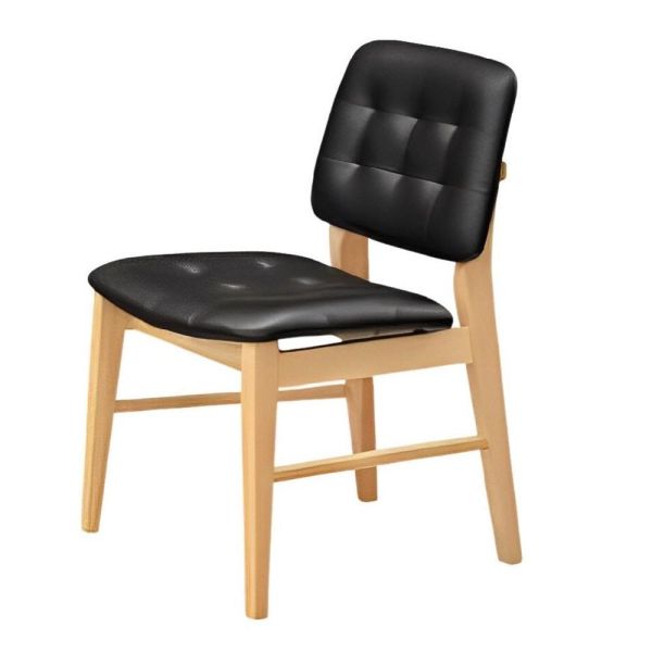 維亞實木餐椅-原木色-2入組/4入組 Hampton,漢汀堡,餐椅,椅子,實木,實木餐椅,橡膠木實木材質,PU皮革,穩固耐用