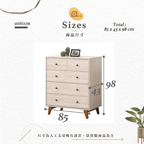 伊恩小五斗櫃 Hampton,漢汀堡,六斗櫃,斗櫃,櫥櫃,櫃子,抽屜櫃,木心板