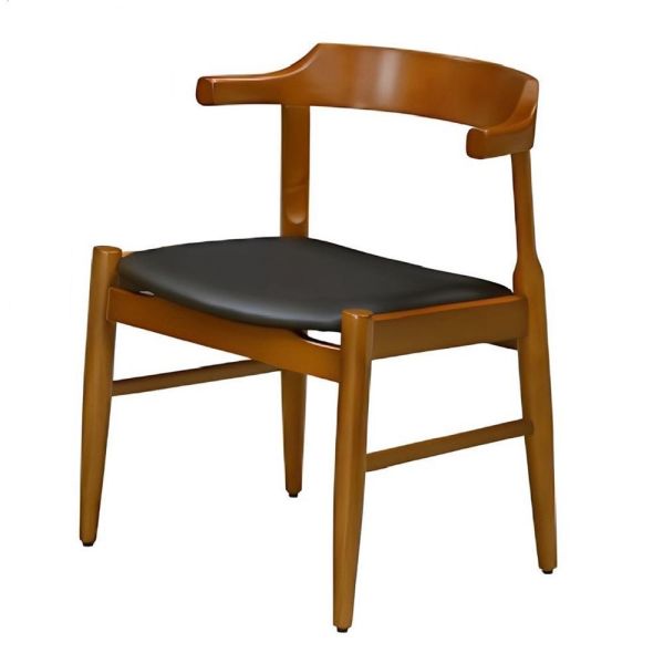 威特實木餐椅-柚木色-2入組/4入組 Hampton,漢汀堡,餐椅,椅子,實木,實木餐椅,橡膠木實木材質,PU皮革,穩固耐用