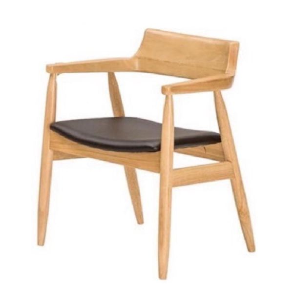 路克實木餐椅-原木色-2入組/4入組 Hampton,漢汀堡,餐椅,椅子,實木,實木餐椅,橡膠木實木材質,PU皮革,穩固耐用