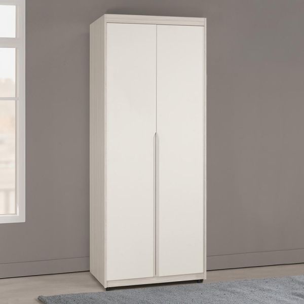 斯亞2.7尺雙吊衣櫥 Hampton,漢汀堡,衣櫥,櫥櫃,櫃子,衣櫃,2.7尺雙吊衣櫥,木心板材質,油壓緩衝後鈕,美背處理