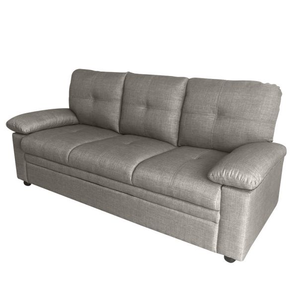 查爾斯美式三人沙發-鐵灰 hampton,漢汀堡,沙發,布沙發,三人座,美式,美式沙發,亞麻布