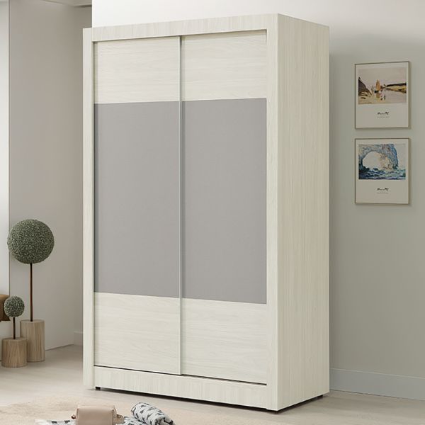 亞可白榆木雙色4尺衣櫥 Hampton,漢汀堡,衣櫥,櫥櫃,櫃子,衣櫃,木心板材質,4尺衣櫥,鋼珠滑軌