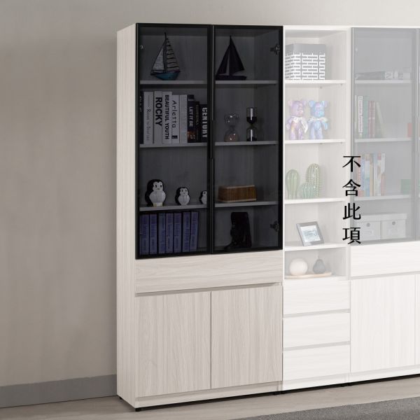 倪樂2.7尺鋁門中抽書櫥 Hampton,漢汀堡,2.7尺鋁門中抽書櫥,收納櫃,木心板,背板採用美背處理,櫃子,櫃類,書櫃,書櫥,置物櫃,採用PU耐磨耐水塗裝