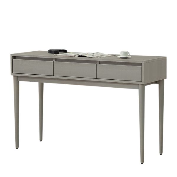 莫卡4尺三抽桌 Hampton,漢汀堡,4尺書桌,書桌,桌子,書房,木心板材質,鋼珠滑軌,實木腳架