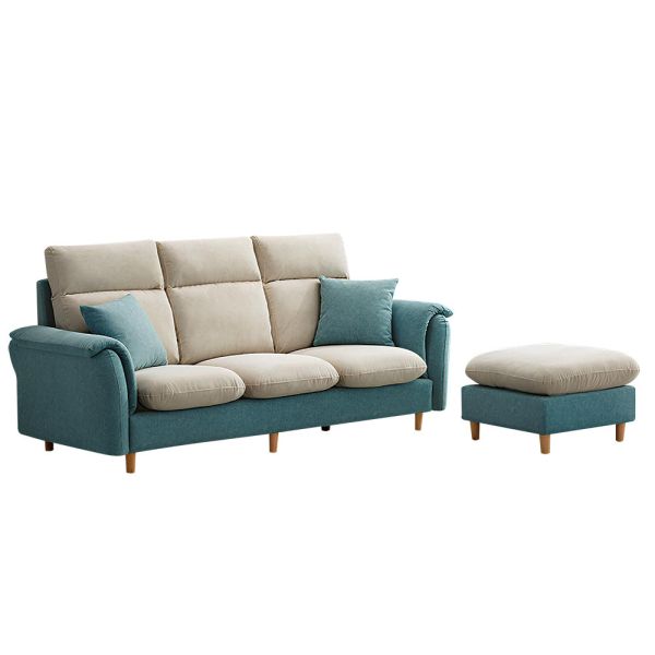 傑森L型貓抓布沙發 Hampton,漢汀堡,L型貓抓布沙發,貓抓布材質,簡約造型,寬敞,舒適,布沙發,透氣性佳,親膚,含腳凳