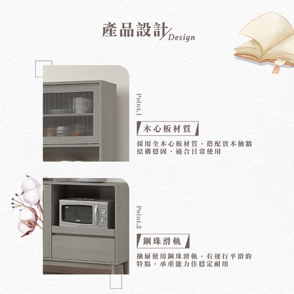 莫卡6尺碗盤櫃組 Hampton,漢汀堡,6尺碗盤櫃組,櫥櫃,櫃子,櫃類,鋼珠滑軌,不鏽鋼緩衝後鈕,木心板材質,實木腳架,長虹PS板,1.5mmABS封邊