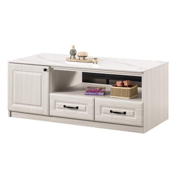 貝諾4尺岩板二門四抽大茶几 Hampton,漢汀堡,茶几,桌子,咖啡桌,4尺岩板二門四抽大茶几,A級環保木心板材質,三節式鋼珠滑軌,PU耐磨耐水塗裝