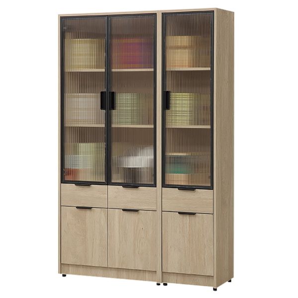 凱文3.8尺書櫃組 Hampton,漢汀堡,3.8尺書櫃組,書櫃,櫃子,櫃類,鋼珠滑軌,木心板材質,1.5mmABS封邊,美背處理