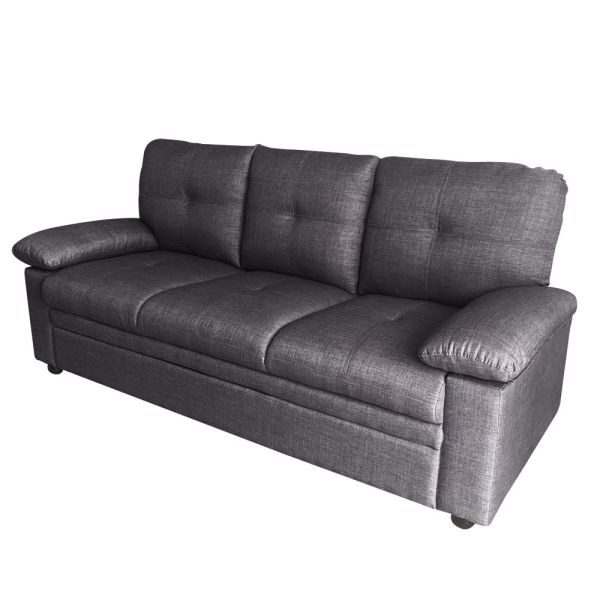 查爾斯美式三人沙發-深灰 hampton,漢汀堡,沙發,布沙發,三人座,美式,美式沙發,亞麻布