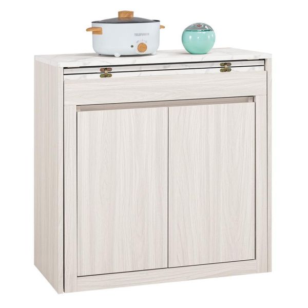 希羅2.7尺伸縮餐桌櫃 Hampton,漢汀堡,2.7尺伸縮餐桌櫃,櫥櫃,櫃子,櫃類,符合國際標準低甲醛木心板材質,美背式處理,PU耐磨耐水塗裝,桌子,餐桌櫃