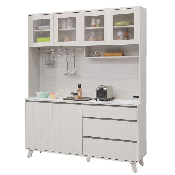 娜莎5.3尺岩板收納櫃組 Hampton,漢汀堡,台灣製造,ABS封邊處理,收納櫃,收納,櫃子