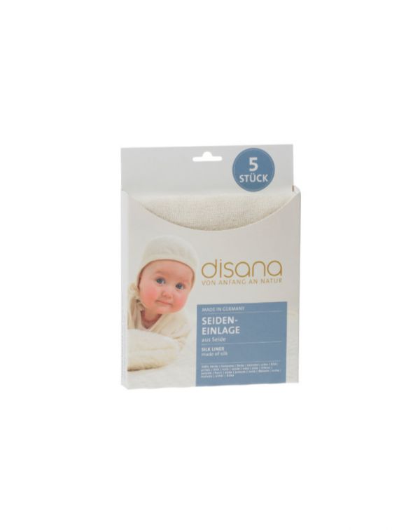 Disana Raw silk liner - 5-Pack Puppi羊毛兜, Puppi, 羊毛兜, puppi台灣, 羊毛兜台灣, 羊毛兜乾爽層, 羊毛乾爽墊