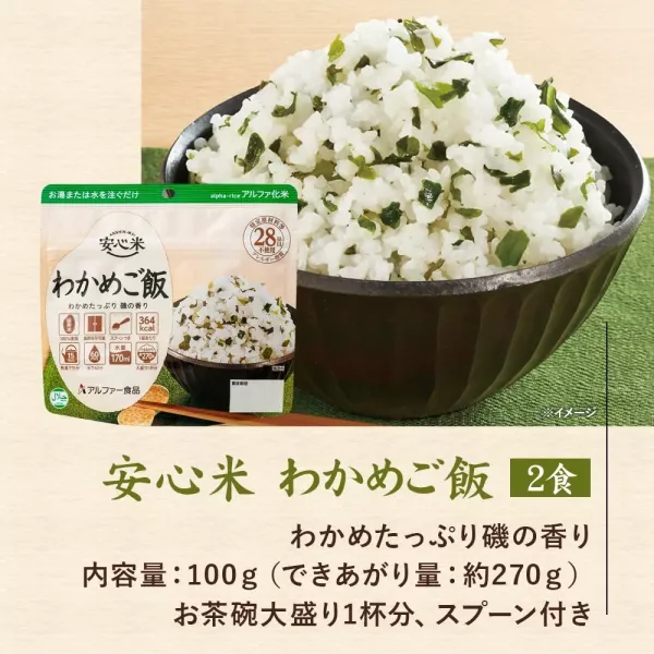 日本熱銷 Alpfa 乾燥米飯 9入 非常食 防災食品 防災 地震 露營 登山 緊急 避難【小福部屋】 
