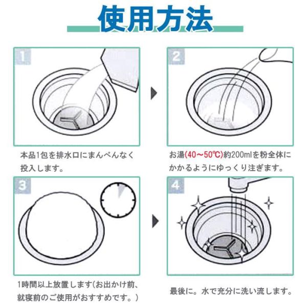 Cogit 日本製 BIO 廚房排水管泡泡清潔劑 6包入 Cogit, BIO 清潔劑, 排水口泡泡清潔, 日本清潔用品, 廚房排水管, 無氯清潔, 泡泡清潔粉, 排水口除味, 日本家事用品, Power Bio