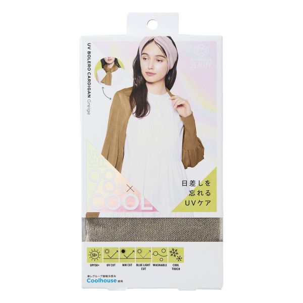 COGIT Sun Block LAB UV防曬披肩外套（灰色/灰褐色/黑色） COGIT, 防曬披肩, 涼感外套, UV防曬衣, 防曬罩衫, 夏季外搭, 日本機能服飾