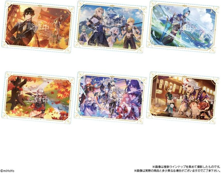 【第2彈】日本 BANDAI 原神 貼紙 威化餅食玩 20入 Genshin 蒐集 收藏 一中盒 金屬貼紙 盒玩 收集【小福部屋】 