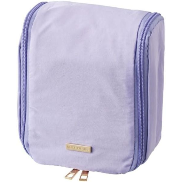 ROPE’ PICNIC 可掛式收納包 (紫色/米灰) ROPE PICNIC, 日本收納包, 可掛式化妝包, 洗漱包, 旅行收納袋, 出國包, 露營用品, 日系時尚, 多層收納, 輕便吊掛包, 化妝收納, 旅行小物整理袋