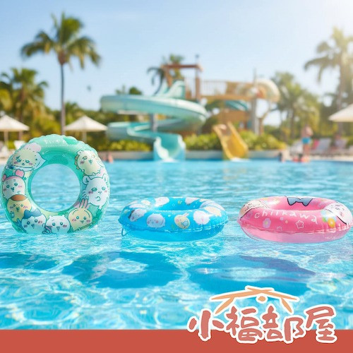 吉伊卡哇 夏日游泳圈(60cm/70cm/90cm) 吉伊卡哇, ちいかわ, 烏薩奇, 夏日游泳圈, 日本泳圈, 漂浮圈, 戲水用品, 泳池玩具, 海邊必備, 兒童泳圈, 青少年泳圈