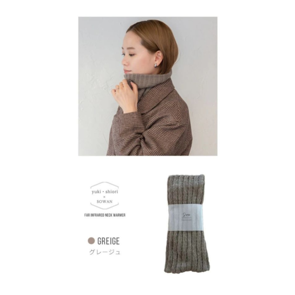 sowan 羊毛羅紋保暖圍脖 (IVORY/CHARCOAL/GREIGE/BLACK) 日本製圍脖,sowan保暖圍脖,羊毛圍巾推薦,冬季保暖配件,男女通用圍脖,遠紅外線保暖,日本製羊毛圍巾,羅紋設計圍脖,機車族圍脖,可水洗圍巾