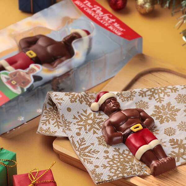 The Perfect Man 完美男人聖誕巧克力 (迷你款/中款-棉花糖/大款) The Perfect Man, 猛男巧克力, 聖誕巧克力, 倒數月曆, 聖誕禮盒, 交換禮物, 節慶甜點, 聖誕節, 耶誕禮物, 日本巧克力, 熱可可, 派對禮盒, 可愛巧克力, 節日限定