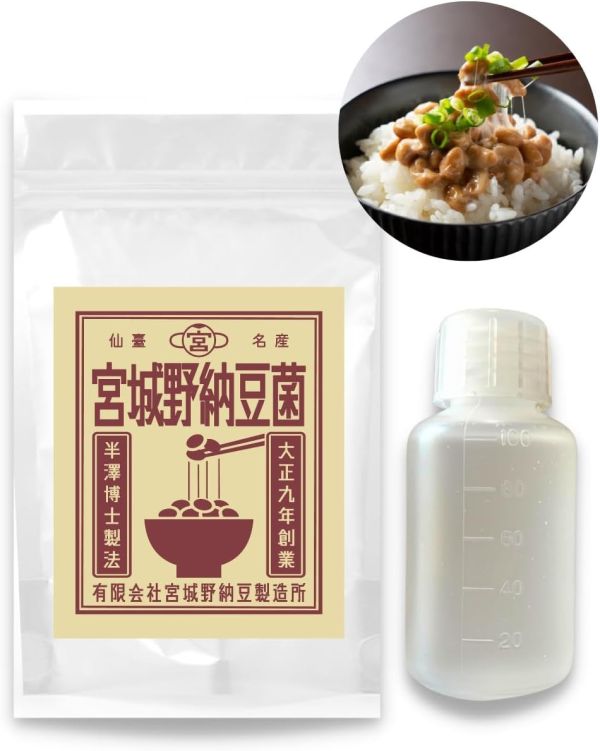日本製 宮城野納豆製造所 納豆菌 液體納豆菌 手作納豆 無添加 發酵食品 大容量 家庭用 自製納豆 納豆DIY 業務用【小福部屋】 