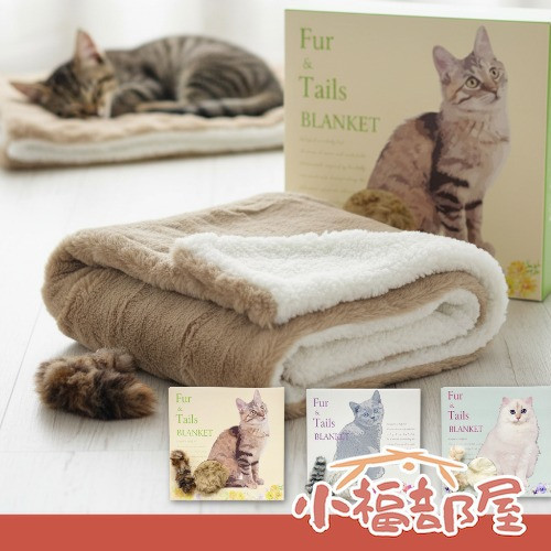 KOJI COMPANY 貓咪尾巴毛毯禮盒(棕色/灰色/白色) 貓咪毛毯,絨毛毯,日本毛毯,保暖小物,冬季禮物,交換禮物推薦,貓咪造型毛毯,居家保暖毯,KOJI COMPANY,日本禮盒