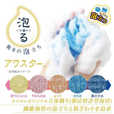 【多規格】KIKULON AWASTAR AWARU 日本製 洗澡巾 KIKULON, AWASTAR AWARU, 洗澡巾, 泡泡巾, 搓澡巾, 速乾洗澡巾, 日本洗澡巾, 綿密泡泡, 立體編織洗澡巾, 極細纖維洗澡巾, 柔軟洗澡巾, 日本製洗澡巾