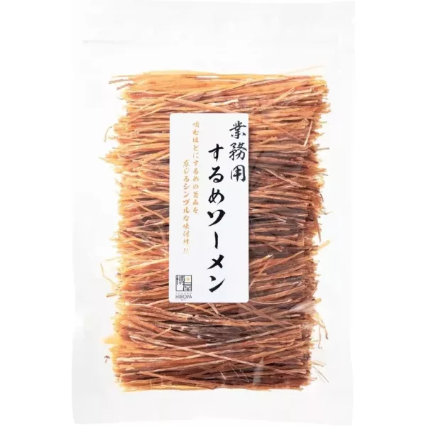 日本 博屋 極細酥脆魷魚條 下酒菜 夾鏈袋 細長脆硬 魷魚腳 魷魚絲 過節 聚會 年貨 乾貨【小福部屋】 